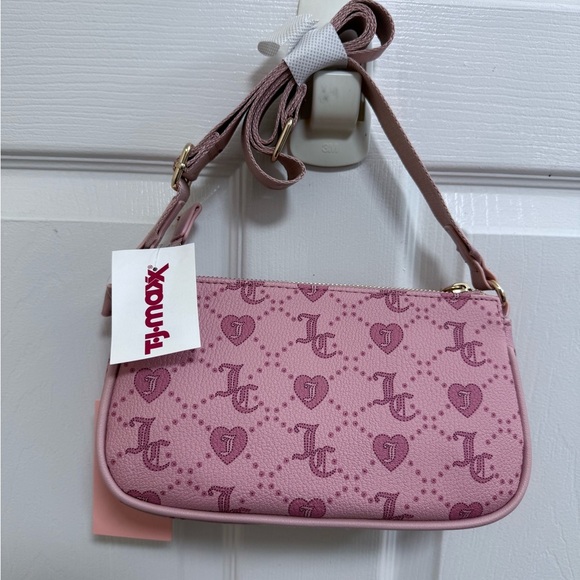 NWT Juicy Couture Double Trouble Pink Crossbody Bag - Picture 6 of 7